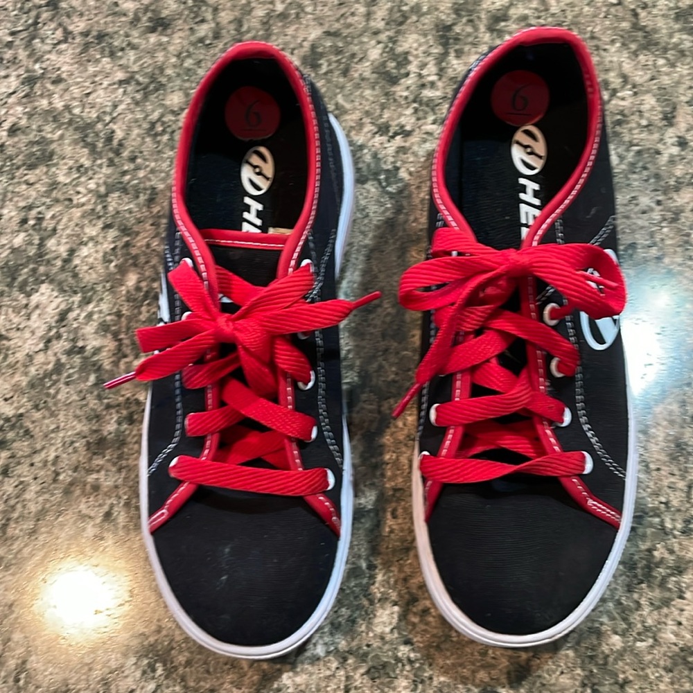 Heeleys sneakers.  Size 6. Worn once